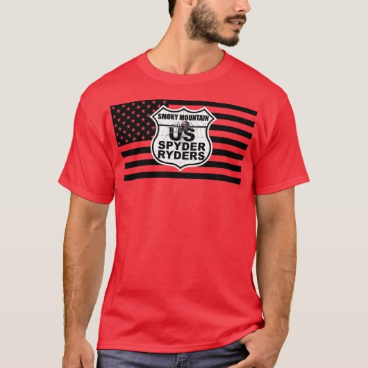 Kapitel "Smoky Mountain" - Schwarze Flagge und Log T-Shirt (Vorderseite)