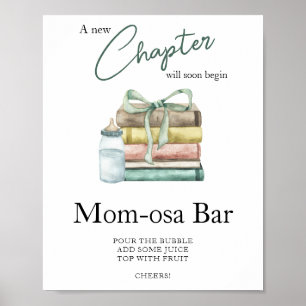Kapitel Storybook Babydusche Momosa Bar Poster