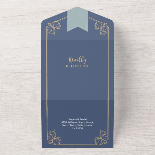 Kapitel und UAWG zum Thema Hochzeitsbücherei All In One Einladung (Außenbereich)