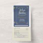 Kapitel und UAWG zum Thema Hochzeitsbücherei All In One Einladung (Innen Boden)