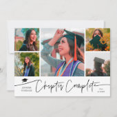 Kapitel Vollendet Weiß Grad Multi Foto Ankündigung (Vorderseite)