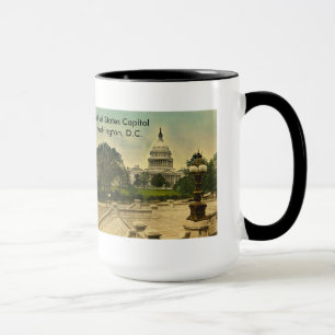 Kapitol der Vereinigten Staaten von der Bibliothek Tasse