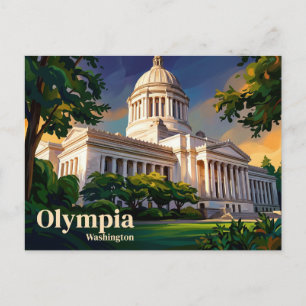 Kapitol des Bundesstaates Washington USA Postkarte