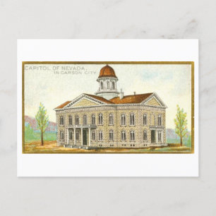 Kapitol-Gebäude in Carson City, Nevada, Vintage Postkarte
