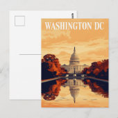 Kapitol in Washington DC Postkarte (Vorne/Hinten)