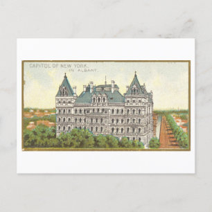 Kapitolgebäude in Albany, New York, Vintage Postkarte