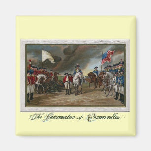 Kapitulation von Lord Cornwallis in Yorktown Magnet