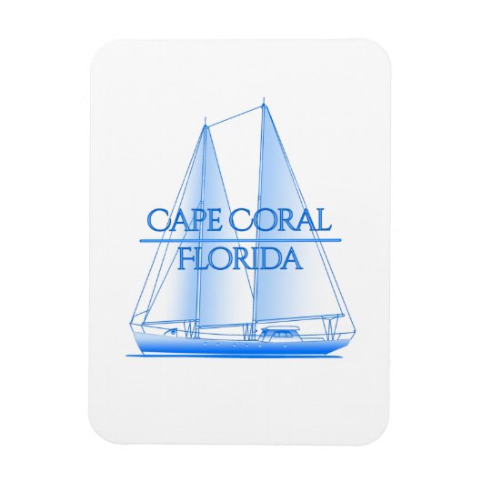 Kapkorallenküste Nautical Segelschiff Magnet (Vertikal)