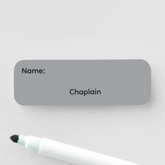 Kaplan Magnetknopf Namensschild (Beispiel)