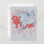 KAPOW! Batman Graphic Postkarte (Vorne/Hinten)