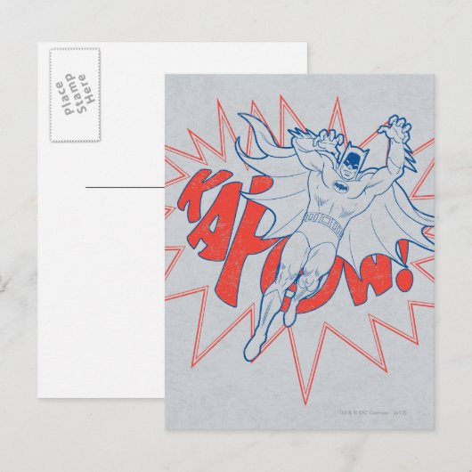 KAPOW! Batman Graphic Postkarte (Vorne/Hinten)