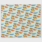 Kapow! Blam! Pow! Ach! Geschenkpapier (Flach)