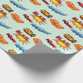 Kapow! Blam! Pow! Ach! Geschenkpapier (Ecke)