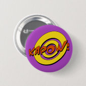 Kapow Comic Book Abzeichen Button (Vorne & Hinten)