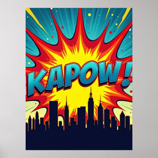 KAPOW! Comic Buch Pop Kunstexplosion Poster (Vorne)