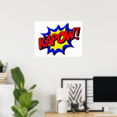 KAPOW Comic Buchstil Poster (Heimbüro)