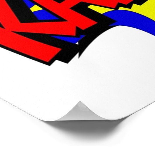 KAPOW Comic Buchstil Poster (Ecke)