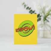 Kapow Comic Postkarte (Stehend Vorderseite)