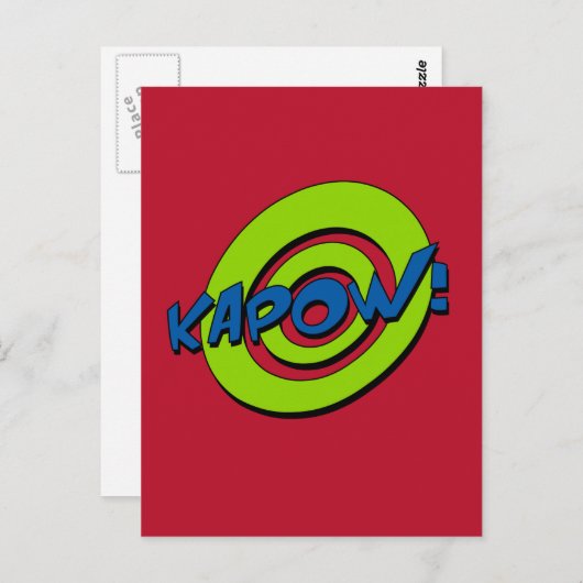 Kapow Comic Postkarte (Vorne/Hinten)