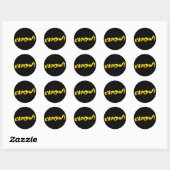Kapow Comic Sticker (Blatt)