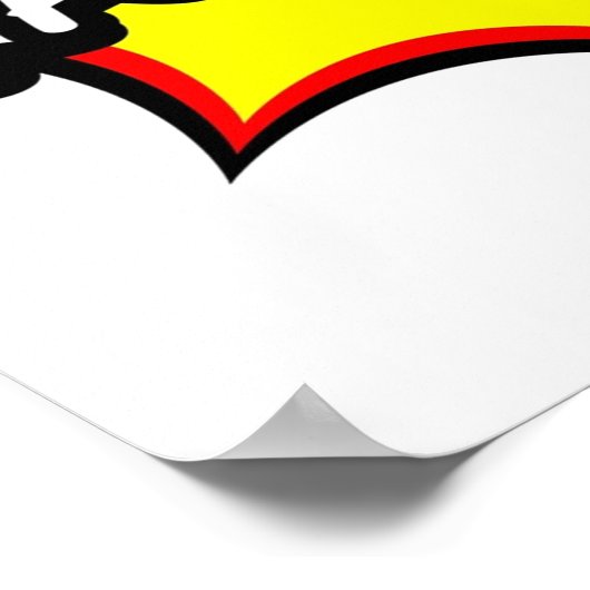 Kapow Comic T-Shirt Poster (Ecke)