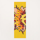 KAPOW Fun Retro Comic Pop Kunst Yogamatte (Vorderseite)