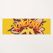 KAPOW Fun Retro Comic Pop Kunst Yogamatte (Vorderseite (Horizontal))