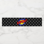 Kapow Pop Art Superpower Wasserflasche Wasserflaschenetikett (Einzelnes Label)