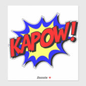 Kapow! Retro Comic Sticker Blase (Blatt)