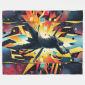 Kapow Super Hero Fleecedecke (Vorderseite (Horizontal))