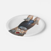 Kappa 河 童 Handstand Pappteller (Schrägansicht)