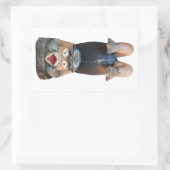 Kappa 河 童 Handstand Rechteckiger Aufkleber (Tasche)