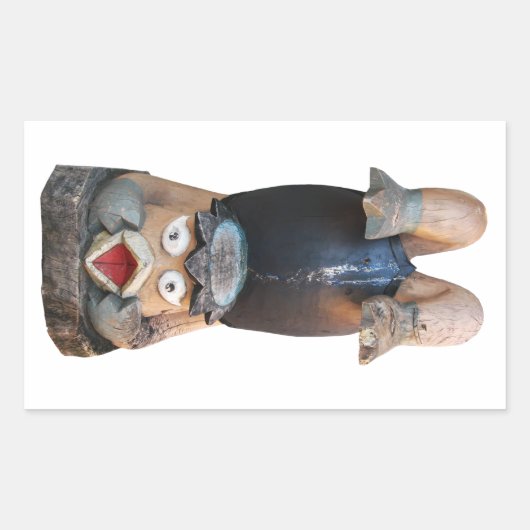 Kappa 河 童 Handstand Rechteckiger Aufkleber (Vorderseite)