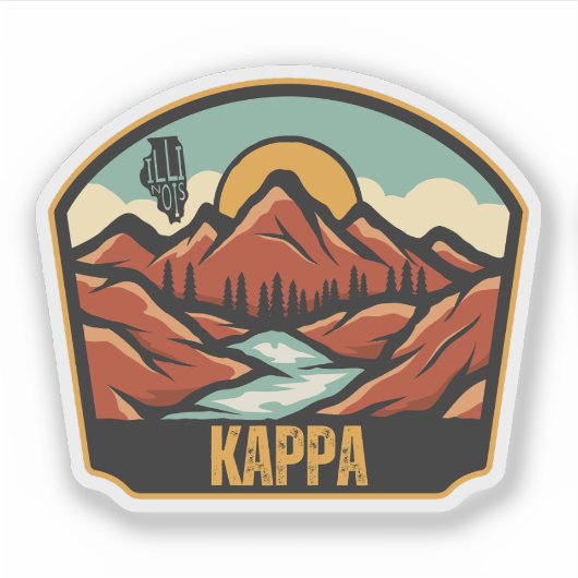 Kappa, Illinois Aufkleber (Vorderseite)