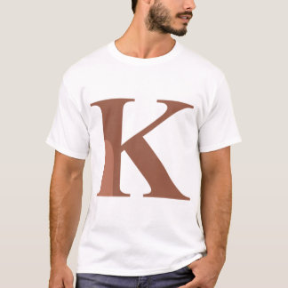 Kappa - K Brown Griechischer Brief T-Shirt