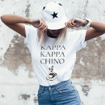 Kappa Kappa Chino Funny Coffee Lover<br><div class="desc">Wer Lieben Kaffee? Dieser witzige T - Shirt ist speziell für Kaffeeliebhaber, Baristas, Restaurantserver und vieles mehr entwickelt worden. Es verwendet einen Spin auf einen Bruderschaftsnamen mit KAPPA KAPPA CHINO Text und eine feuchte Tasse Cappuccino unter dem Text. In diesem Design sind viele Shirt- und Farbvarianten erhältlich. Wählen Sie den...</div>