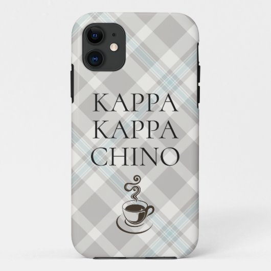 Kappa Kappa Chino Funny Coffee Lover Case-Mate iPhone Hülle (Rückseite)