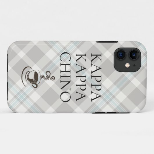 Kappa Kappa Chino Funny Coffee Lover Case-Mate iPhone Hülle (Rückseite (Horizontal))