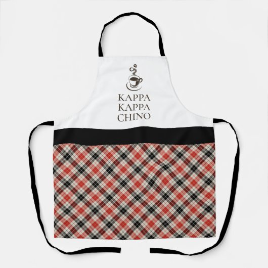 Kappa Kappa Chino Funny Coffee Lover Schürze (Vorderseite)
