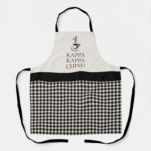 Kappa Kappa Chino Funny Coffee Lover Schürze (Vorderseite)
