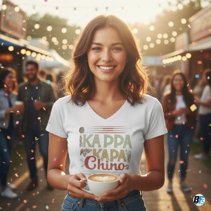 Kappa Kappa Chino Lustiges Kaffee-Liebhaber T-Shir T-Shirt