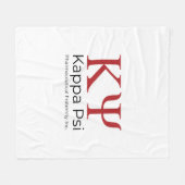 Kappa Psi Pharmazeutische Bruderschaft Fleecedecke (Vorderseite (Horizontal))