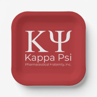 Kappa Psi Pharmazeutische Bruderschaft Pappteller