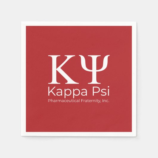 Kappa Psi Pharmazeutische Bruderschaft Serviette (Vorderseite)