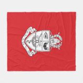 Kappa Psi Wappen Fleecedecke (Vorderseite (Horizontal))