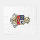 Kappa Psi Wappen Fleecedecke (Vorderseite (Horizontal))