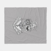 Kappa Psi Wappen Fleecedecke (Vorderseite (Horizontal))