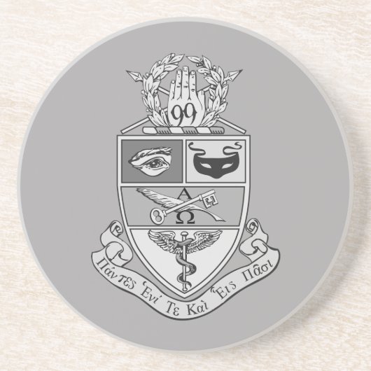 Kappa Psi Wappen Getränkeuntersetzer (Vorne)