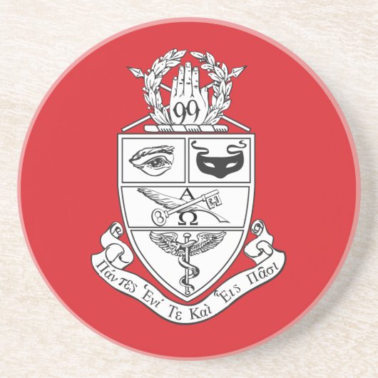 Kappa Psi Wappen Getränkeuntersetzer (Vorne)
