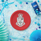 Kappa Psi Wappen Pappteller (Party)